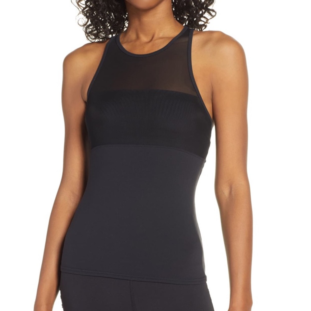 Alo In-Line Fitted Medium Support Bra Tank Sz M